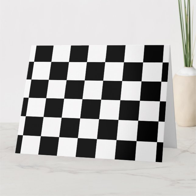 Tarjeta De Agradecimiento Negro y blanco controlado (Anverso)