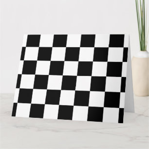 Tarjeta De Agradecimiento Negro y blanco controlado