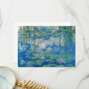 Tarjeta De Agradecimiento Nenúfares por Claude Monet