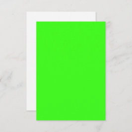 Tarjeta de agradecimiento Neon Green Flat - Person