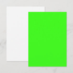 Tarjeta de agradecimiento Neon Green Flat - Person