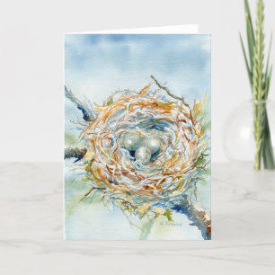 Tarjeta De Agradecimiento "Nest" Blank Notecard