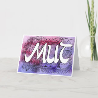 Tarjeta De Agradecimiento Neunte Regel der Gelassenheit – MUT Faltkarte