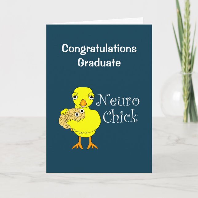 Tarjeta De Agradecimiento Neuro Chick Text (Anverso)