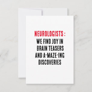 Tarjeta De Agradecimiento Neurologísticos: Encontramos alegría en los profes