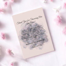 Niña con color de agua rosa de Baby Shower celesti