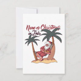 TARJETA DE AGRADECIMIENTO NINGUNO O NAVIDADES EN JULIO DIVERSIÓN