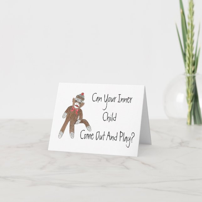 Tarjeta De Agradecimiento Niño interior, relájate, diviértete (Anverso)