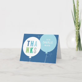 Tarjeta De Agradecimiento Niños de globos modernos