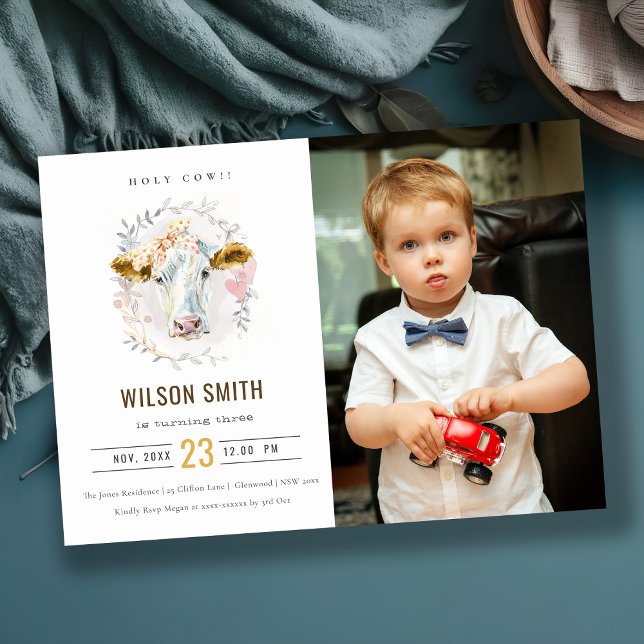 Tarjeta De Agradecimiento Niños De La Granja De Vacas Sagradas Fotografian I (Subido por el creador)