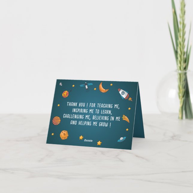 Tarjeta De Agradecimiento Niños divertidos (Reverso)
