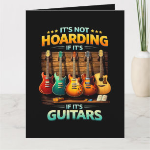 Tarjeta De Agradecimiento No Es Acaparar Si Son Guitarras