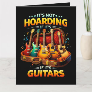 Tarjeta De Agradecimiento No Es Acaparar Si Son Guitarras – Músico Divertido