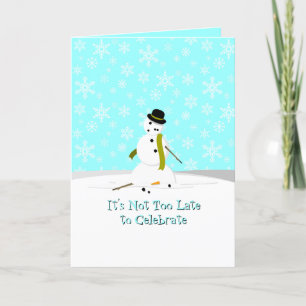 Tarjeta De Agradecimiento No es demasiado tarde