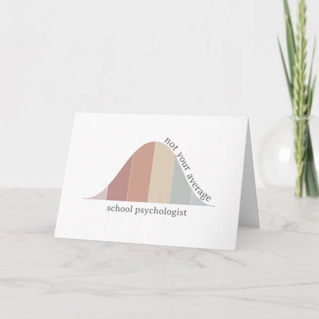 Tarjeta De Agradecimiento No es su psicólogo escolar promedio (Anverso)