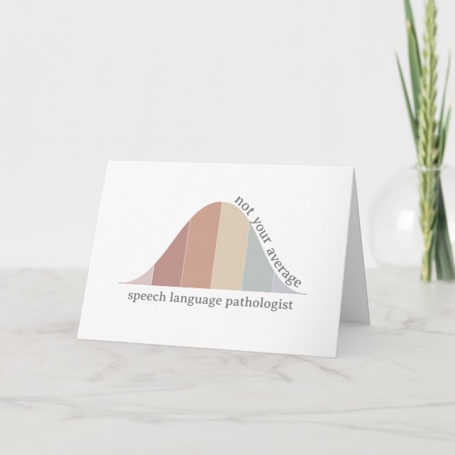 Tarjeta De Agradecimiento No es tu patólogo promedio de lenguaje de voz (Anverso)