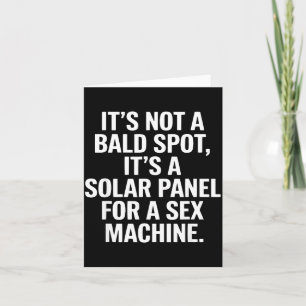 Tarjeta De Agradecimiento No Es Un Piso Calvo Es Un Panel Solar Divertido Re