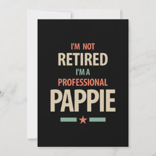 Tarjeta De Agradecimiento No estoy jubilado soy un Pappie profesional regalo