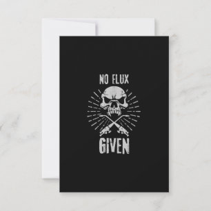 Tarjeta De Agradecimiento No Hay Flux Dada La Graciosa Soldadura Y Soldadura