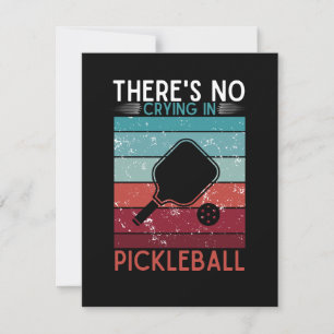 Tarjeta De Agradecimiento No Hay Llanto En Soporte Para Palas Retro de Pickl