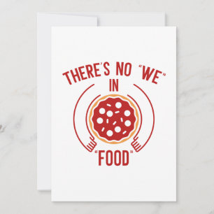 Tarjeta De Agradecimiento No Hay Nosotros En La Comida