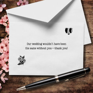 Tarjeta De Agradecimiento No hubiera sido lo mismo sin tu Boda