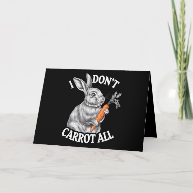 Tarjeta De Agradecimiento No me desgarro de todos los conejos de Pascua dive (Anverso)
