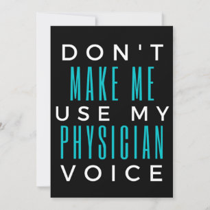 Tarjeta De Agradecimiento No me hagas usar mi voz médica
