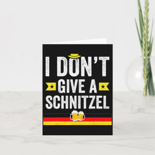 Tarjeta De Agradecimiento No me importa un schnitzel alemán