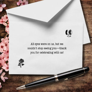 Tarjeta De Agradecimiento No podíamos dejar de verte Boda