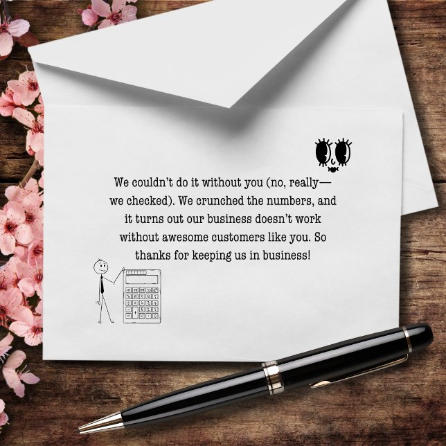 Tarjeta De Agradecimiento No podíamos hacerlo sin ti, no contamos realmente (Subido por el creador)