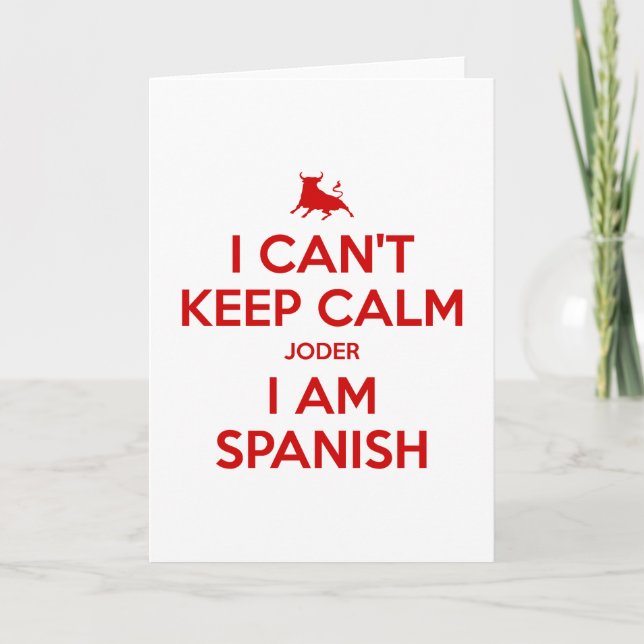 Tarjeta De Agradecimiento No puedo mantener la calma (Anverso)