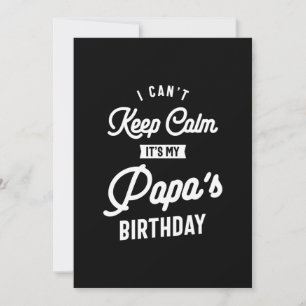 Tarjeta De Agradecimiento No puedo mantener la calma, es el cumpleaños de mi