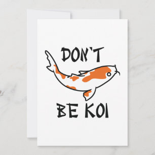 Tarjeta De Agradecimiento No seas Koi