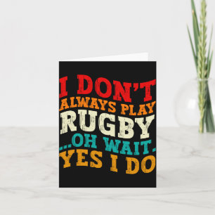 Tarjeta De Agradecimiento No Siempre Juego Rugby Oh Espera Sí Jugadores