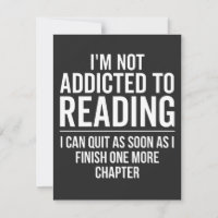 No soy adicto a la lectura.