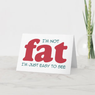 Tarjeta De Agradecimiento No soy gordo