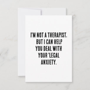 Tarjeta De Agradecimiento No soy terapeuta, pero puedo ayudarte a lidiar con