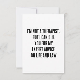 Tarjeta De Agradecimiento No soy terapeuta, pero puedo facturarte por mi exp