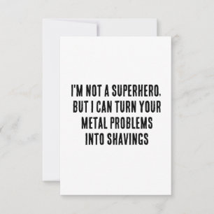 Tarjeta De Agradecimiento No soy un superhéroe, pero puedo convertir tu pro 