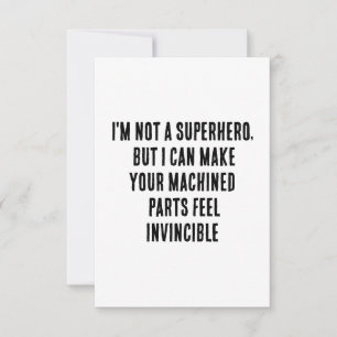 Tarjeta De Agradecimiento No soy un superhéroe, pero puedo hacer tu maquilla