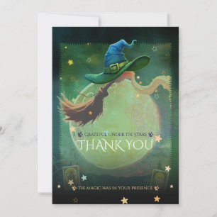 Tarjeta De Agradecimiento Noche Embrujada Gracias de Halloween Gótico