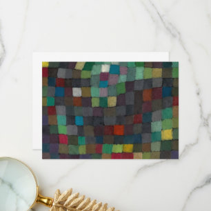 Tarjeta De Agradecimiento Noche en N de Paul Klee