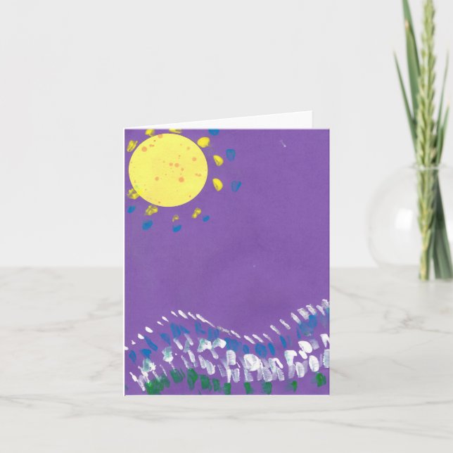 Tarjeta De Agradecimiento Noches de verano (Anverso)