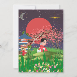 Tarjeta De Agradecimiento Noches japonesas