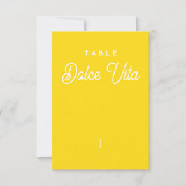 Tarjeta De Agradecimiento Nom de table - Colorus - Jaune Citron