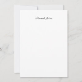 Tarjeta De Agradecimiento Nombre completo en letra script