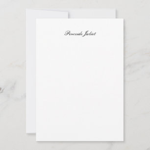 Tarjeta De Agradecimiento Nombre completo en letra script