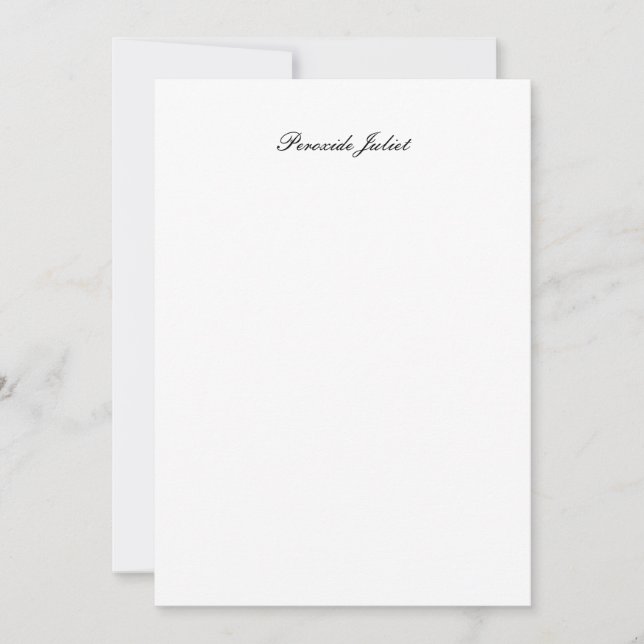 Tarjeta De Agradecimiento Nombre completo en letra script (Anverso)