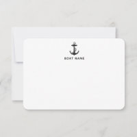 Nombre de barco ancla náutica capitán personalizad